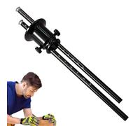 Jauge de marquage de roue, outils de traçage du bois, guide en d'aluminium, double échelle, règle de mesure, outil de traçage pour armoire, maison, charpentier, meubles, projets de chambre