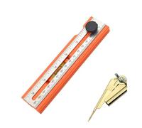 Jauge de marquage réglable en aluminium pour le travail du bois, rapporteur de nivellement avec échelle de mesure, règle de marquage pliable