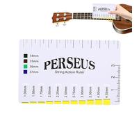 Jauge de mesure de cordes de guitare | Règle multifonction précise en métal léger | Outil de mesure de hauteur des cordes | Pour la configuration, l'entretien, la cordelage et le réglage