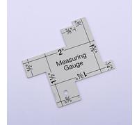 Jauge De Mesure De Couture De Précision, Règle De Tailleur En Métal, Modèle De Règle De Couture Pour Bricolage, Patchwork, Accessoires D'artisanat