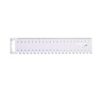 Jauge de mesure de couture en plastique transparent 21 cm | Design transparent, mesures précises, marquage facile du tissu, léger, essentiel pour courtepointe