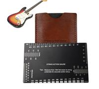 Jauge De Mesure De L Action Des Cordes, Outil De Mesure De Précision Rapide, Avec Échelles Métrique Et Impériale Pour Jauge De Guitare, Pour Ajustement Du Manche Du Sillet Réparation Guitare Trémolo C