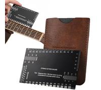 Jauge De Mesure De L Action Des Cordes | Règle D'Action En Acier Inoxydable Système Impérial Et Métrique | Outil De Réparation De Guitare | Pour Adultes Maison École Scène Pratique Groupe