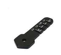 Jauge de mesure de rotor de frein portable pour vérifier l'usure et les spécifications 2,0/1,55 mm pour l'analyse du frein à disque de vélo, outil de mesure de l'usure du rotor