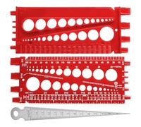 Jauge de mesure d'écrou à vis 1 pièce et règle de séparation 1 pièce, jauge de mesure de boulon, testeur de filetage de boulon, outils de mesure