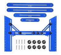 Jauge de mesure réglable pour marches d'escalier avec plusieurs options de curseur et verrou triangulaire stable pour une création précise de modèles sur les escaliers, les rehausseurs et les sols