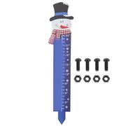 Jauge de neige en forme de flocon de neige pour l'extérieur, 24 pouces, jauge de mesure des chutes de neige, règle en métal pour la cour, noël, décoration extérieure, cadeau