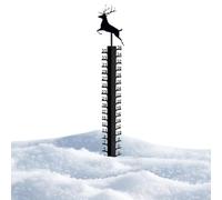 Jauge de Neige extérieure : jauge de Neige, Dispositif de Mesure de Neige | Règle en métal Flocon de Neige d'hiver, Piquet de Mesure de Pluie et de Neige, de Mesure ni