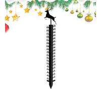 Jauge de neige - Jauge de neige à motif cerf et oiseau, fournitures de jardin, décoration extérieure, de mesure des chutes de neige pour l'hiver