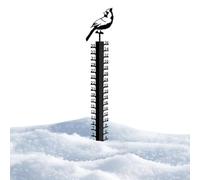 Jauge de neige pour extérieur - Jauge de neige pour jardin en plein air, motif oiseau cerf | Outil d'instrument de mesure de flocon de neige