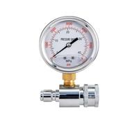 Jauge de nettoyeur haute pression avec nettoyeur haute pression rapide en métal silicone de 96,5 cm 200 degrés antichoc 40 MPa type 38 mâle rapide conçu pour une utilisation durable avec une bonne