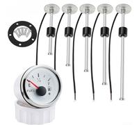 Jauge de niveau de carburant, 0-190 ohms avec capteur 52 mm pour bateau, voiture, applications marines avec affichage du niveau de carburant (300 mm)