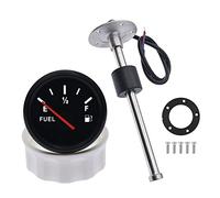 Jauge de Niveau de Carburant avec Capteur, 0-190 Ohm compteur de niveau de carburant et Capteurs de niveau de carburant et d'eau pour voiture, bateau, camping-car, camping-car (450 mm)