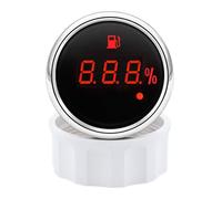 Jauge de niveau de réservoir de carburant de bateau 0-190ohm, rétro-éclairage rouge avec voyant d'avertissement avec capteur de niveau de carburant Surveillance stable(Gague With 275MM Sensor)