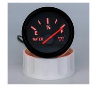 Jauge de niveau d'eau 0-190 OHM 2 "52mm avec lumière rouge + capteur 110mm 230mm 320mm 530mm for tous les bateaux et Yachts automobiles(130mm SensorXGauge)