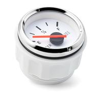 Jauge de Niveau d'eau 2" 52 mm, rétroéclairage Rouge, for Voiture, Bateau, réservoir 0-190 ohm, 240-33, Plage Mesure E-1/2-F for Yacht(240-33 ohm WS)