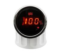 Jauge de niveau d'eau, Capteur de niveau d'eau AD 240-33 Ohm + jauge de niveau d'eau avec alarme rétro-éclairage rouge indicateur de niveau de réservoir d'eau compteur 12V 24V for bateau(Only Gauge)