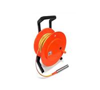 Jauge de niveau d'eau de haute précision avec sonde fixe et règle en acier, sondeur de profondeur en acier inoxydable for la réparation de puits et la mesure de forage(100meter/328ft)