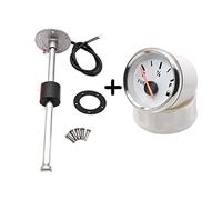 Jauge de niveau d'eau, Jauge de niveau de carburant 0-190ohm 52MM avec capteur de flotteur de carburant en acier inoxydable 80 120 140 220 280mm Fit jauge de carburant de voiture de bateau(80mm)