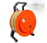 Jauge de niveau d'eau souterraine 10-400 m, sonde en acier inoxydable, compteur de profondeur d'eau avec avertisseur sonore et voltmètre pour surveillance du réservoir de puits