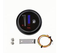 Jauge de Niveau d'Huile Compteur Carburant Indicateur Essence Manomètre LED Cadran Rond Discret Échelle Claire F à Améliorée Montage par Étrier