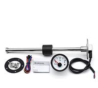 Jauge de niveau, Indicateur de jauge de niveau de carburant 0-190ohm avec rétro-éclairage rouge for capteur de niveau de réservoir d'huile 350 450 600 Mm unité d'envoi de carburant(425mm)