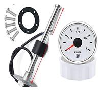 Jauge de niveau, Jauge de niveau de carburant étanche 52mm avec rétro-éclairage 7 couleurs + capteur de niveau de carburant 240~33 Ohm adapté for voiture bateau marin RV camping-car(With 550mm)