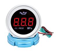 Jauge de niveau, Jauge de température de l'eau avec alarme d'avertissement 0-120 ℃ compteur de température de l'eau + capteur 1/8NPT universel for camion de voiture de bateau marin(3)