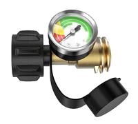 Jauge De Niveau pour Bouteille De Propane - Indicateur De Pression pour Réservoir De Gaz | Détecteur De Fuite 2-18 kg avec Connexion QCC1 Type 1 pour Poêle Camping RV Gril Barbecue Brûleur