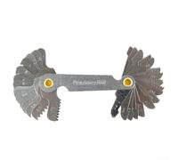 Jauge de pas de filetage avec lames métriques de 55 ° et 60 °, outil de mesure en acier au carbone pour l'inspection du tour dans le travail des métaux, interrupteur rotatif réglable (système métrique