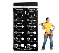 Jauge de pas de filetage, contrôle du filetage,Taille du boulon et jauge de filetage de haute qualité - Taille standard et métrique, fiche d'identification des boulons