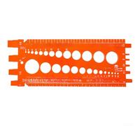 Jauge de pas de filetage en plastique pour compatibilité double système métrique et pour reconnaissance et correspondance du pas de filetage impérial (orange)