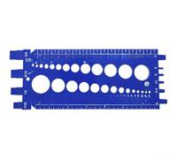 Jauge de pas de filetage pour double système métrique M6-M22 et pour filetage et écrou impérial de 1/4 à 1" (bleu)