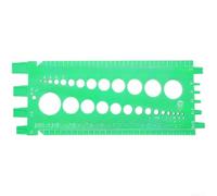 Jauge de pas de filetage pour double système métrique M6-M22 et pour filetage et écrou impérial de 1/4 à 1" (vert)