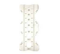 Jauge de pas en acier inoxydable avec échelle de gravure pour une mesure précise de la longueur du filetage de la vis, du diamètre et des pas - Instrument de mesure gravé