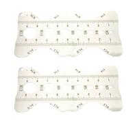 Jauge de pas en acier inoxydable avec échelle de gravure pour une mesure précise de la longueur du filetage de la vis, du diamètre et des pas - Instrument de mesure gravé