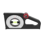 Jauge de Pente Magnétique, Outil de Mesure D’angle | Échelle Lisible, Niveau Intégré, Repères Clairs, Plastique Noir Compact, Poignée Ergonomique, Chantier Couleur Aléatoire