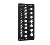 Jauge de perçage métrique en acier inoxydable 15,1 x 7,6 cm | Acier inoxydable, durable, résistant à la corrosion, idéal pour les ateliers humides, mesure précise