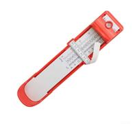 Jauge de pied pour enfant - 80-200 mm - En plastique ABS - Détermination précise de la taille des chaussures pour bébés jusqu'à 10 ans - Bleu (rouge)
