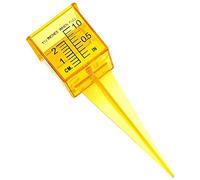 Jauge de pluie/arroseur en plastique jaune vif à large ouverture pour pelouse, cour, jardin, maison, 3/4 x 1/2 instrument météo tendance avec joli