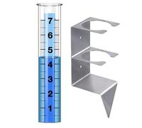 Jauge de pluie extérieure - tuyau de neige réutilisable et de mesure de pluie avec support durable | 8.38 Accessoire de station météorologique de , affichage de patio, avec