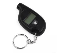 Jauge de pneu de voiture numérique 2-150 PSI Taille porte-clés | Mesure psi, kpa, bar, kg/cm2, taille compacte de 6,3 cm, finition noire, idéal pour les voitures et les vélos
