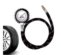Jauge de pneu : jauge portable précise et résistante, facile à utiliser | Outil de test de pression d'air pour vélo, camion, véhicule, matériau ABS, tube de 77 cm de diamètre, 6