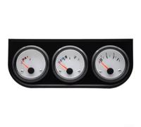 Jauge de pour voiture 3-en-1 52mm pour affichage Huile Température | Pour 12V auto Compatible Conception pour robuste coque ABS métal Taille 19x7.6x5.3cm