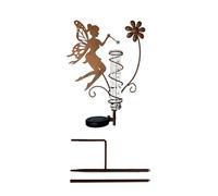 Jauge de précipitation chargée avec lumière décorative pour jardin, terrasse et décoration extérieure - Mesure précise de la pluie - Appareil de mesure de pluie élégant