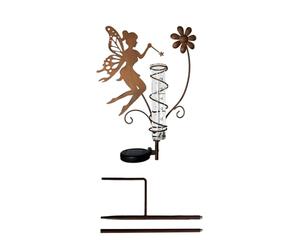 Jauge de précipitation chargée avec lumière décorative pour jardin, terrasse et décoration extérieure - Mesure précise de la pluie - Appareil de mesure de pluie élégant