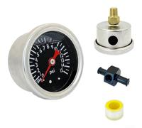 Jauge de pression axiale d'huile de carburant 0 15 psi avec filetage NPT de 1/8", design résistant aux chocs pour une surveillance fiable du système d'huile du véhicule