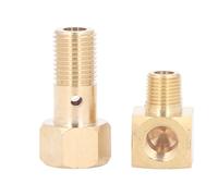 Jauge de pression de carburant Boulon Banjo M12 X 1 25 pouces 1 8 27 NPT Femelle vers Mâle Adaptateur de Raccord Coude à 90 Degrés pour CRX Del Sol Prelude S2000 Integra NSX