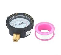 Jauge de pression de filtre de piscine 0-60 PSI avec cadran de 8,4 cm et 1/4" pour montage inférieur NPT - Connecteur en laiton, indicateur de filtre propre