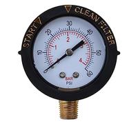 Jauge de pression de piscine 2 filtres Clean Utility Water 60psi avec boîtier fixe et filtre de piscine NPT 1/4"